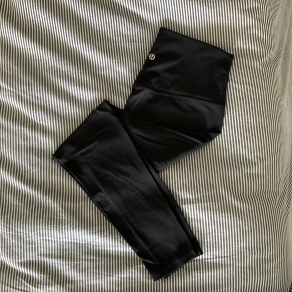 lululemon Align HR Tight 25" size 8 (2 pairs solid Black) - Picture 1 of 5